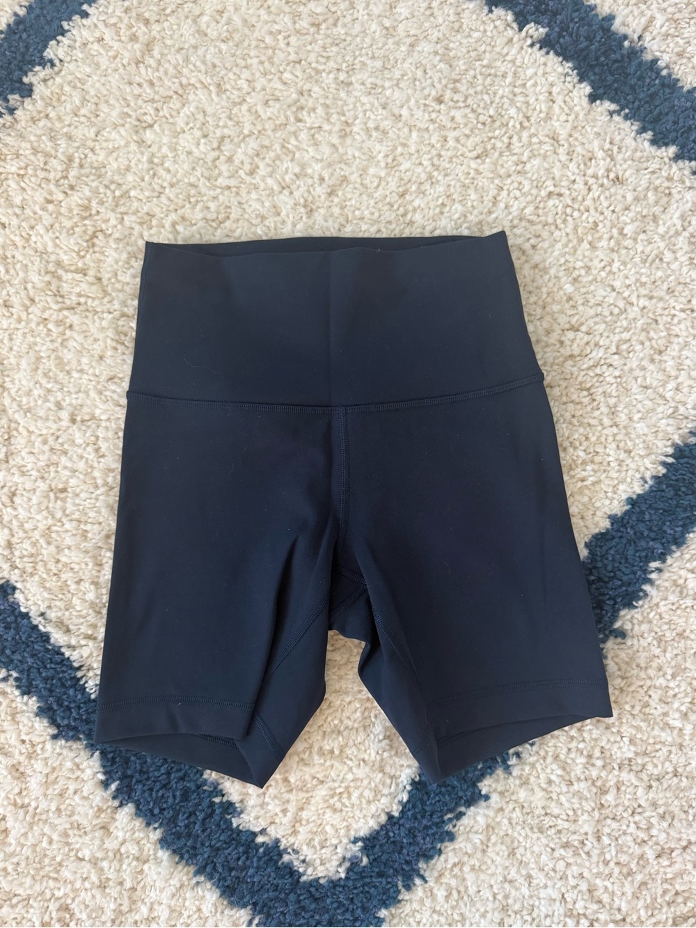 lululemon Align Navy High-Rise Bike Shorts